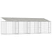 Cușcă pentru câine Argintiu 800 x 200 x 256 cm Oțel Galvanizat - WALTI WALTI