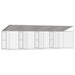 Cușcă pentru câine Argintiu 800 x 200 x 256 cm Oțel Galvanizat - WALTI WALTI