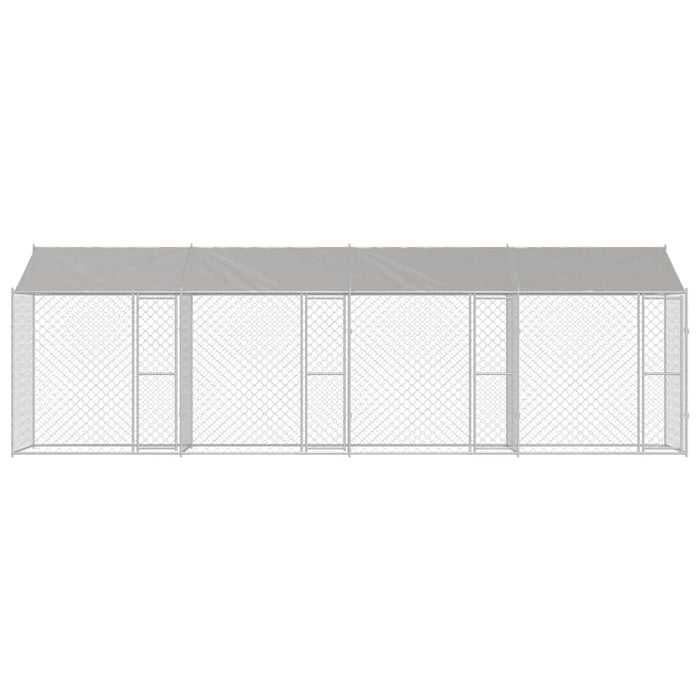 Cușcă pentru câine Argintiu 800 x 200 x 256 cm Oțel Galvanizat - WALTI WALTI