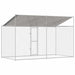 Cușcă pentru câine Argintiu 400 x 200 x 256 cm Oțel Galvanizat - WALTI WALTI