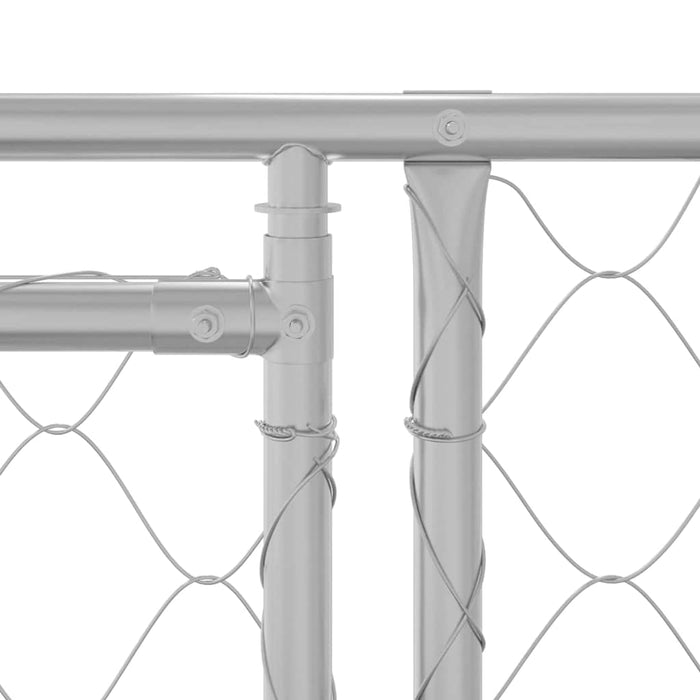 Cușcă pentru câine Argintiu 600 x 200 x 256 cm Oțel Galvanizat - WALTI WALTI