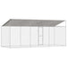 Cușcă pentru câine Argintiu 600 x 200 x 256 cm Oțel Galvanizat - WALTI WALTI