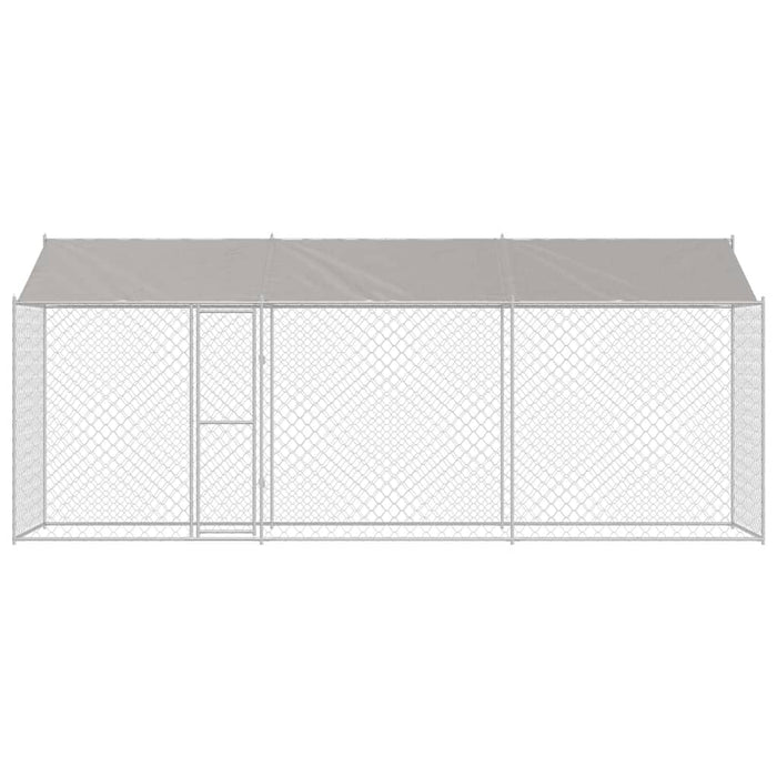 Cușcă pentru câine Argintiu 600 x 200 x 256 cm Oțel Galvanizat - WALTI WALTI
