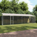 Cușcă pentru câine Argintiu 800 x 200 x 256 cm Oțel Galvanizat - WALTI WALTI