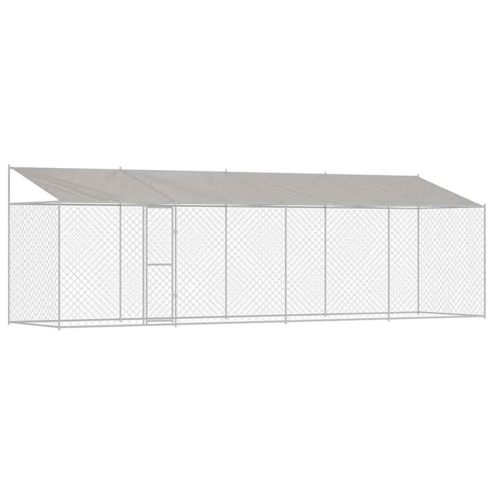 Cușcă pentru câine Argintiu 800 x 200 x 256 cm Oțel Galvanizat - WALTI WALTI