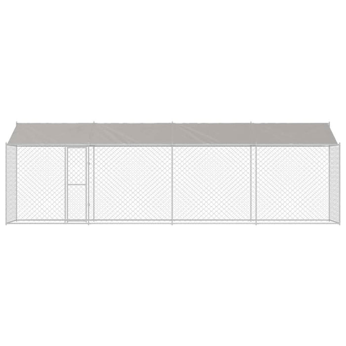 Cușcă pentru câine Argintiu 800 x 200 x 256 cm Oțel Galvanizat - WALTI WALTI
