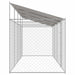 Cușcă pentru câine Argintiu 800 x 200 x 256 cm Oțel Galvanizat - WALTI WALTI