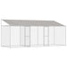 Cușcă pentru câine Argintiu 600 x 200 x 256 cm Oțel Galvanizat - WALTI WALTI