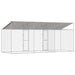 Cușcă pentru câine Argintiu 600 x 200 x 256 cm Oțel Galvanizat - WALTI WALTI