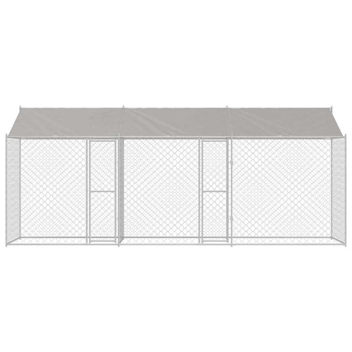Cușcă pentru câine Argintiu 600 x 200 x 256 cm Oțel Galvanizat - WALTI WALTI