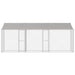 Cușcă pentru câine Argintiu 600 x 200 x 256 cm Oțel Galvanizat - WALTI WALTI