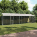 Cușcă pentru câine Argintiu 800 x 200 x 256 cm Oțel Galvanizat - WALTI WALTI