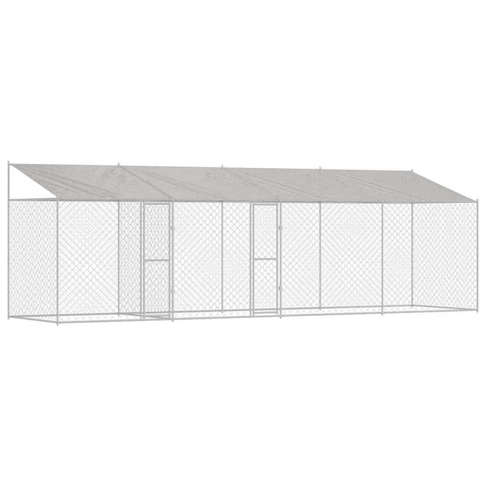 Cușcă pentru câine Argintiu 800 x 200 x 256 cm Oțel Galvanizat - WALTI WALTI