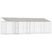 Cușcă pentru câine Argintiu 800 x 200 x 256 cm Oțel Galvanizat - WALTI WALTI