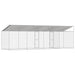 Cușcă pentru câine Argintiu 800 x 200 x 256 cm Oțel Galvanizat - WALTI WALTI