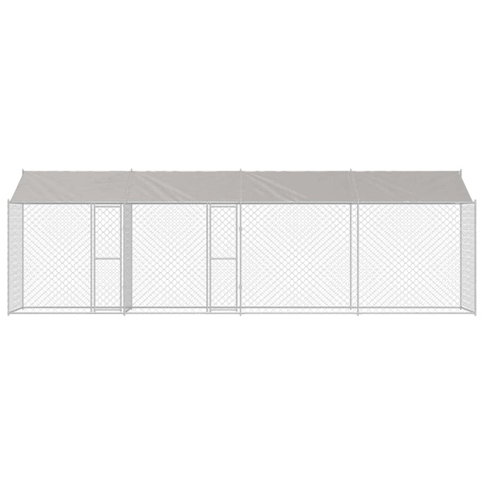 Cușcă pentru câine Argintiu 800 x 200 x 256 cm Oțel Galvanizat - WALTI WALTI