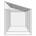Cușcă pentru câine Argintiu 800 x 200 x 256 cm Oțel Galvanizat - WALTI WALTI