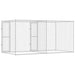 Cușcă pentru câine Argintiu 400 x 200 x 200 cm Oțel Galvanizat - WALTI WALTI