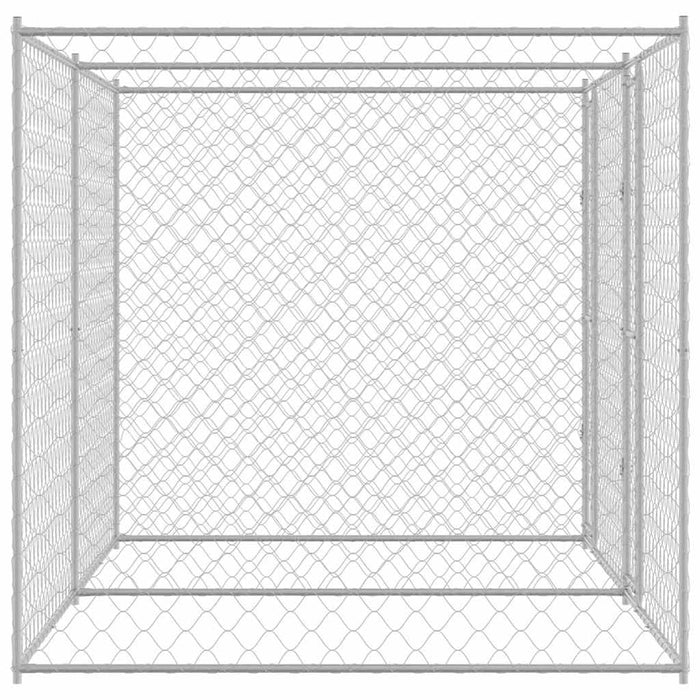 Cușcă pentru câine Argintiu 400 x 200 x 200 cm Oțel Galvanizat - WALTI WALTI
