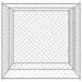 Cușcă pentru câine Argintiu 400 x 200 x 200 cm Oțel Galvanizat - WALTI WALTI