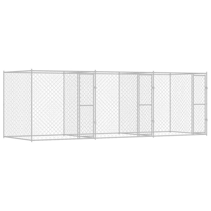 Cușcă pentru câine Argintiu 600 x 200 x 200 cm Oțel Galvanizat - WALTI WALTI