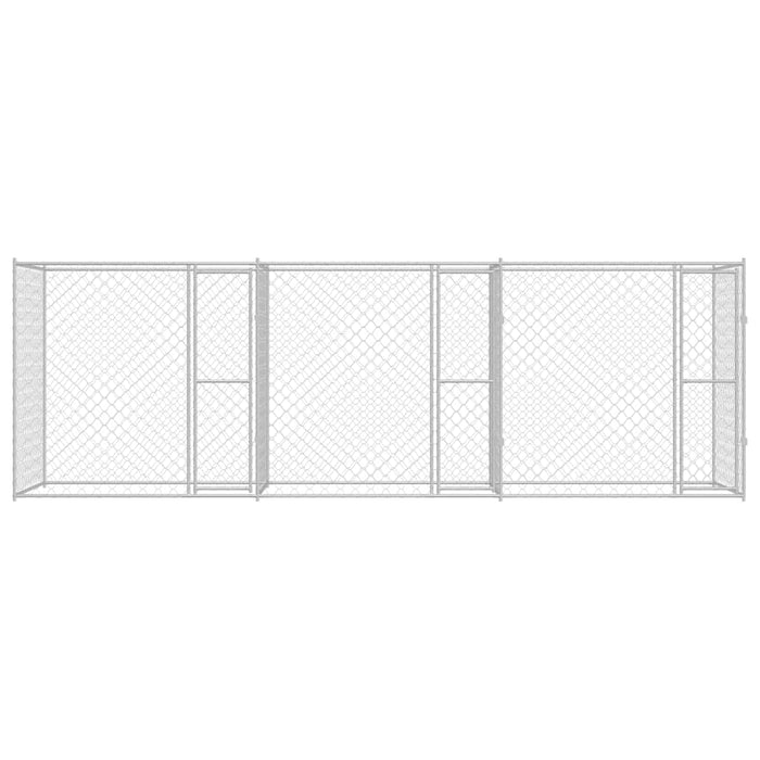 Cușcă pentru câine Argintiu 600 x 200 x 200 cm Oțel Galvanizat - WALTI WALTI