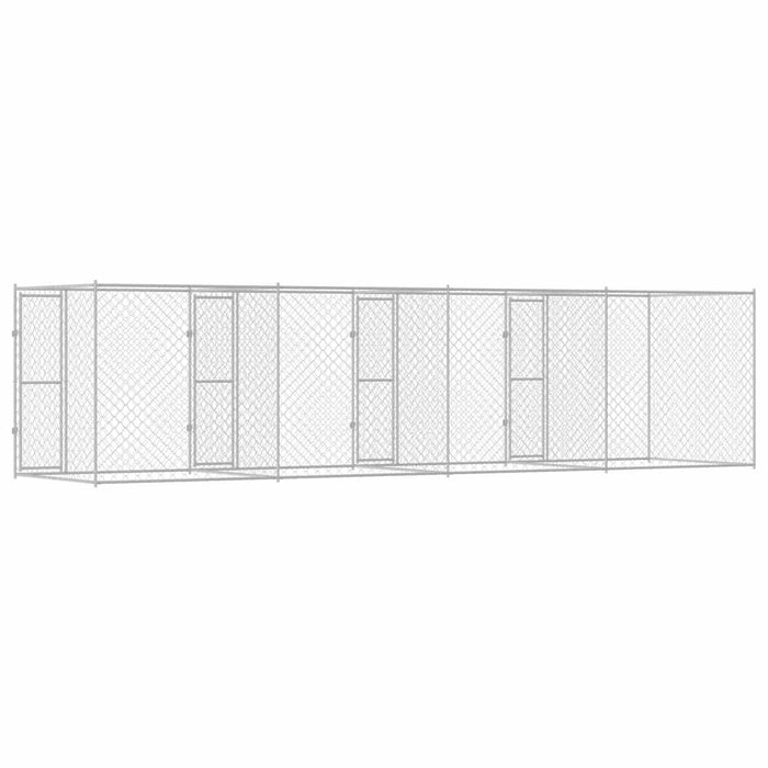 Cușcă pentru câine Argintiu 800 x 200 x 200 cm Oțel Galvanizat - WALTI WALTI