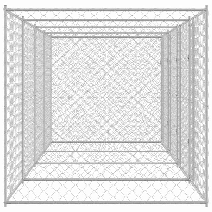 Cușcă pentru câine Argintiu 800 x 200 x 200 cm Oțel Galvanizat - WALTI WALTI