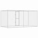 Cușcă pentru câine Argintiu 400 x 200 x 256 cm Oțel Galvanizat - WALTI WALTI