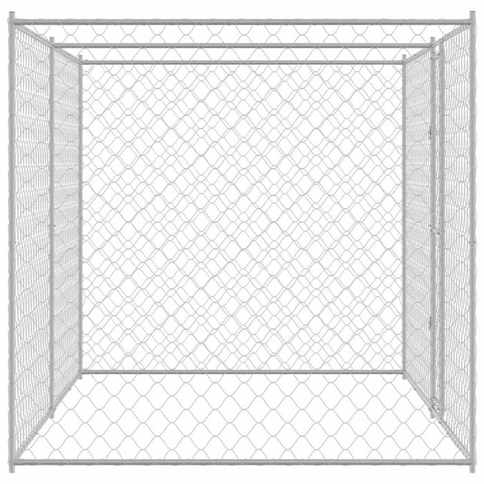 Cușcă pentru câine Argintiu 400 x 200 x 256 cm Oțel Galvanizat - WALTI WALTI