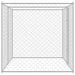 Cușcă pentru câine Argintiu 400 x 200 x 256 cm Oțel Galvanizat - WALTI WALTI