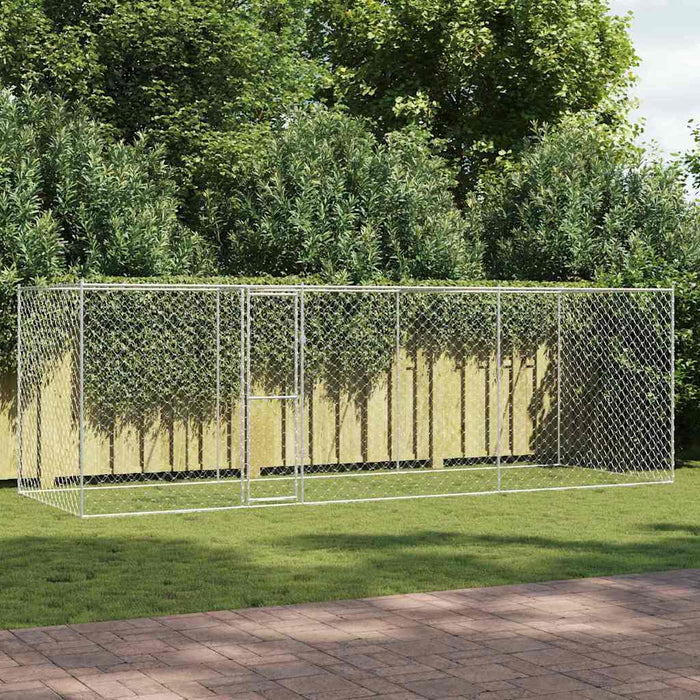 Cușcă pentru câine Argintiu 600 x 200 x 256 cm Oțel Galvanizat - WALTI WALTI
