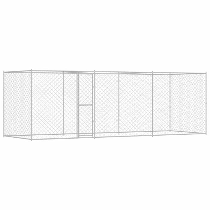 Cușcă pentru câine Argintiu 600 x 200 x 256 cm Oțel Galvanizat - WALTI WALTI