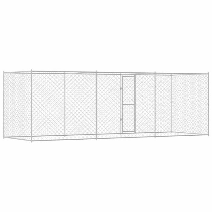Cușcă pentru câine Argintiu 600 x 200 x 256 cm Oțel Galvanizat - WALTI WALTI