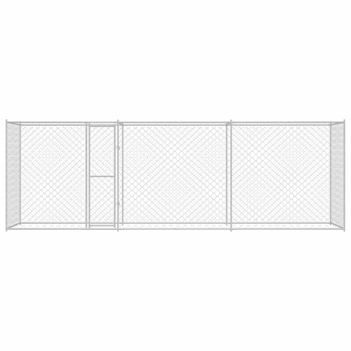 Cușcă pentru câine Argintiu 600 x 200 x 256 cm Oțel Galvanizat - WALTI WALTI