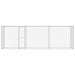 Cușcă pentru câine Argintiu 600 x 200 x 256 cm Oțel Galvanizat - WALTI WALTI