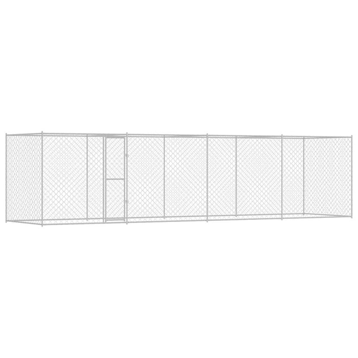 Cușcă pentru câine Argintiu 800 x 200 x 256 cm Oțel Galvanizat - WALTI WALTI