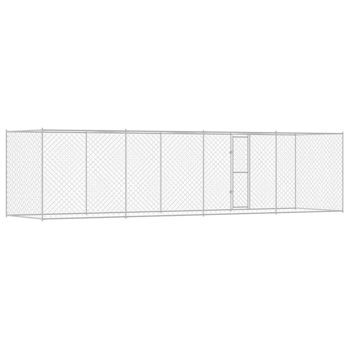 Cușcă pentru câine Argintiu 800 x 200 x 256 cm Oțel Galvanizat - WALTI WALTI