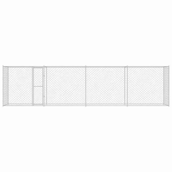Cușcă pentru câine Argintiu 800 x 200 x 256 cm Oțel Galvanizat - WALTI WALTI