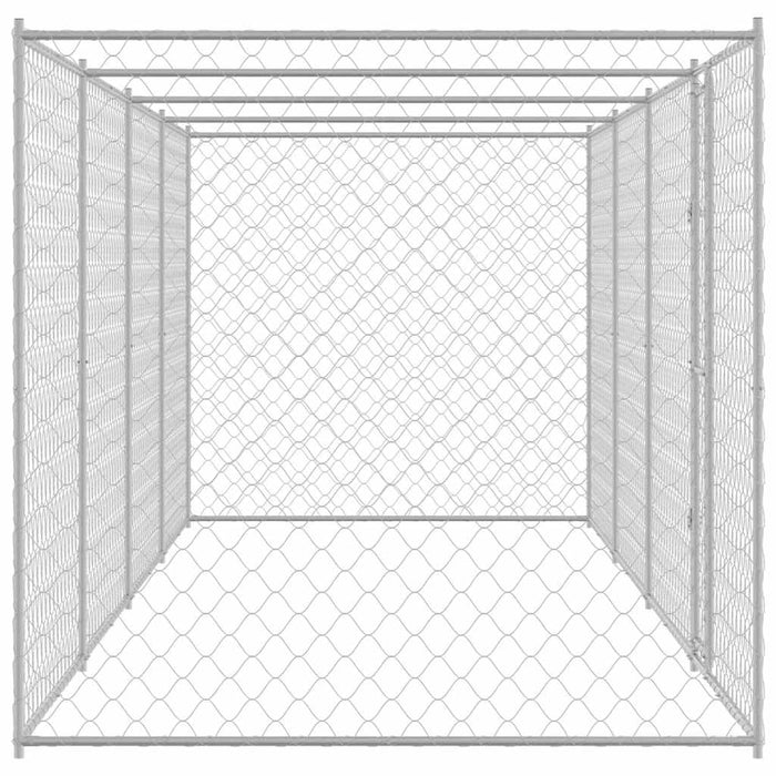 Cușcă pentru câine Argintiu 800 x 200 x 256 cm Oțel Galvanizat - WALTI WALTI