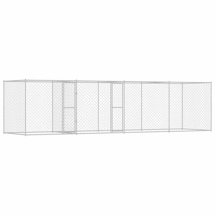 Cușcă pentru câine Argintiu 600 x 200 x 200 cm Oțel Galvanizat - WALTI WALTI