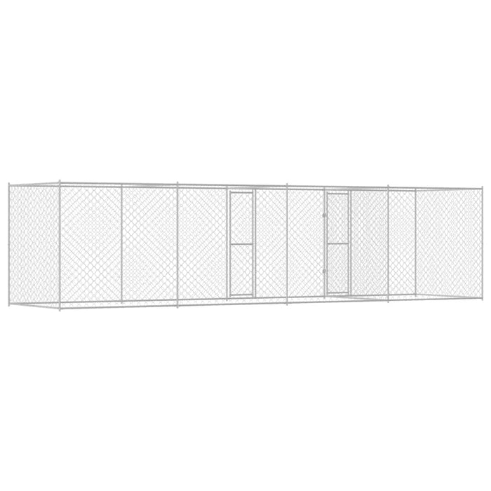 Cușcă pentru câine Argintiu 600 x 200 x 200 cm Oțel Galvanizat - WALTI WALTI