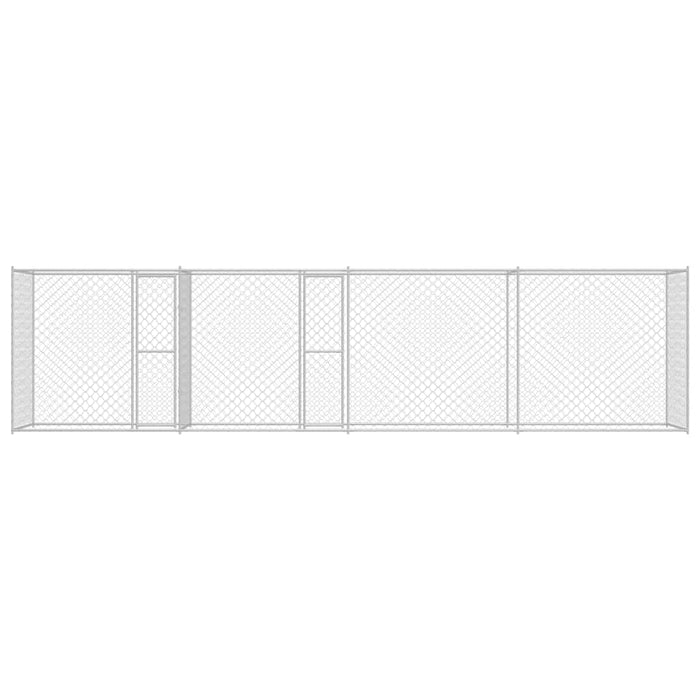 Cușcă pentru câine Argintiu 600 x 200 x 200 cm Oțel Galvanizat - WALTI WALTI