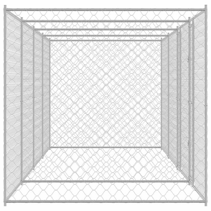 Cușcă pentru câine Argintiu 600 x 200 x 200 cm Oțel Galvanizat - WALTI WALTI
