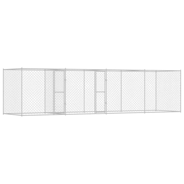 Cușcă pentru câine Argintiu 800 x 200 x 200 cm Oțel Galvanizat - WALTI WALTI