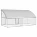 Cușcă pentru pui Argintiu 400 x 200 x 198.5 cm Oțel galvanizat - WALTI WALTI