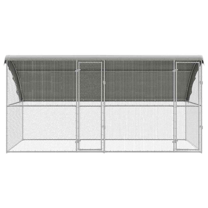 Cușcă pentru pui Argintiu 400 x 200 x 198.5 cm Oțel galvanizat - WALTI WALTI
