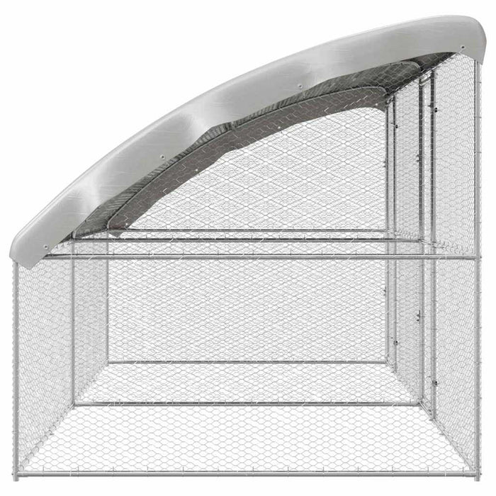 Cușcă pentru pui Argintiu 400 x 200 x 198.5 cm Oțel galvanizat - WALTI WALTI