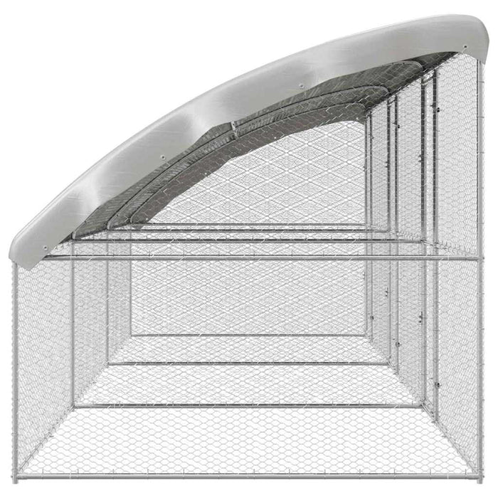 Cușcă pentru pui Argintiu 600 x 200 x 198.5 cm Oțel galvanizat - WALTI WALTI