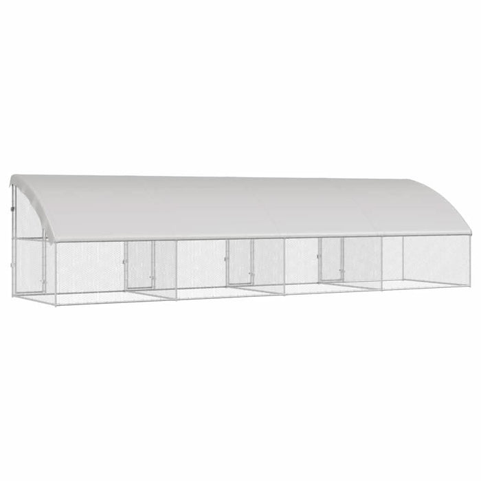 Cușcă pentru pui Argintiu 800 x 200 x 198.5 cm Oțel galvanizat - WALTI WALTI